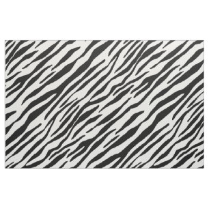 Tissu poster de animal de motif zèbre noir et blanc