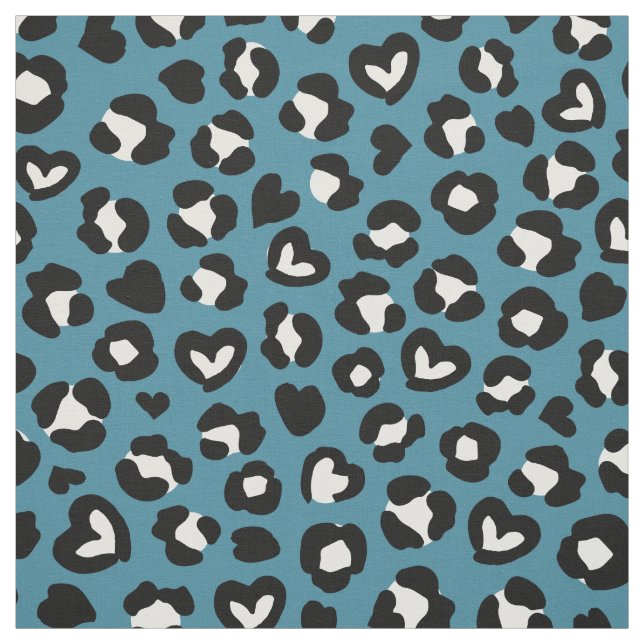 Tissu Poster de animal, Léopard Bleu, Zones de Cheetah,  (Échantillon)