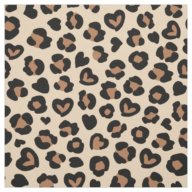 Tissu Poster de animal, Léopard Brown, Spots de guépard, (Échantillon)