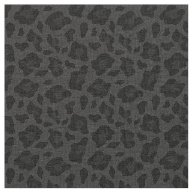 Tissu poster de animal motif léopard noir (Fermer)