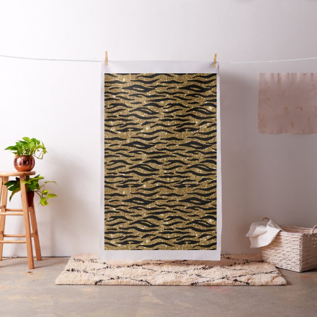 Tissu Poster de animal Parties scintillant or (In Situ)