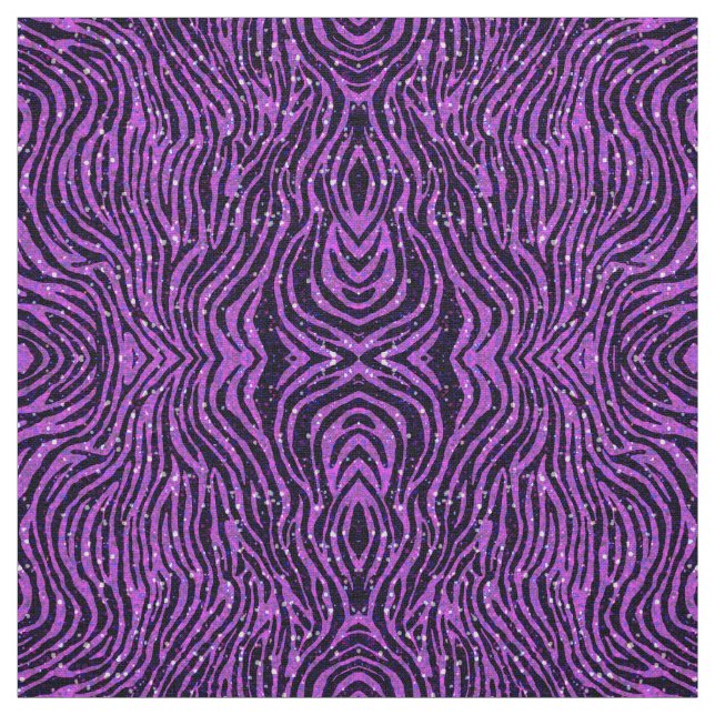 Tissu poster de animal pourpre de zèbre avec des parties (Échantillon)