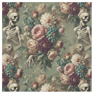 Tissu Posthumous Heartache - Carreau classique gothique