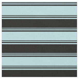 Tissu Poudre bleu et noir Motif de bandes