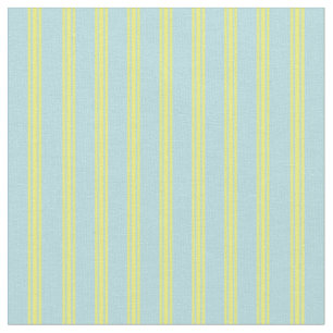 Tissu Poudre Motif bleu et jaune