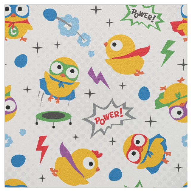 Tissu Poulet de Superhero (Échantillon)