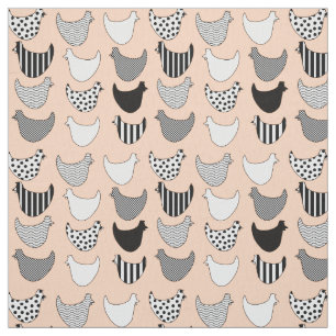 Tissu Poulet graphique amusant Motif sans couture