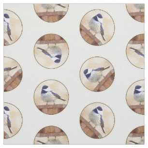 Tissu Poulet sur la peinture d'oiseaux Art original