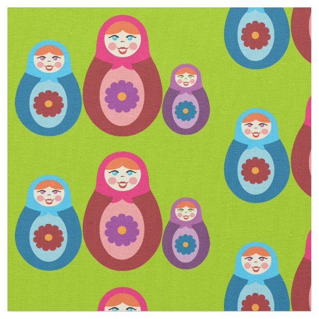 Tissu Poupées de Matryoshka (Fermer)