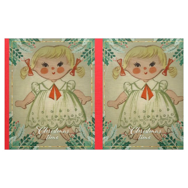 Tissu Poupées de Noël (Yard)