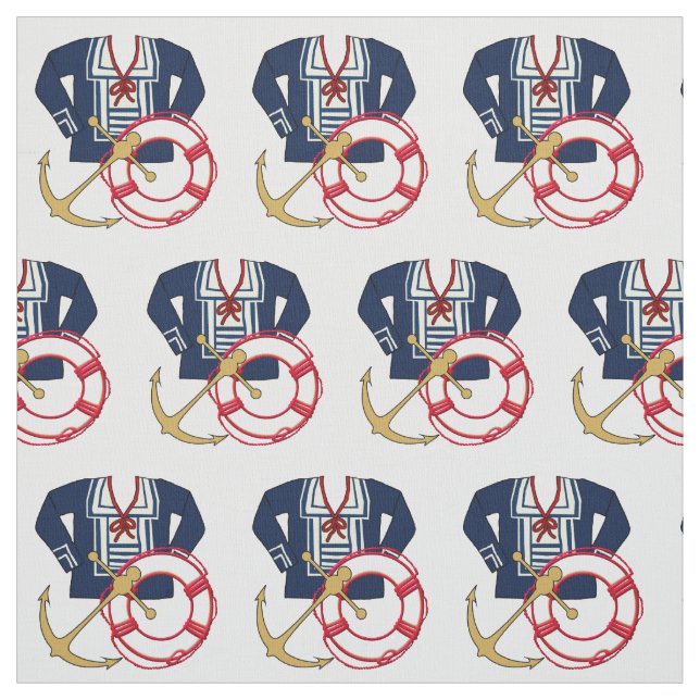 Tissu Pour les marins et les Wannabees d'été (Échantillon)