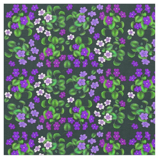 Tissu pourpre bleu victorien de violettes de (Fermer)