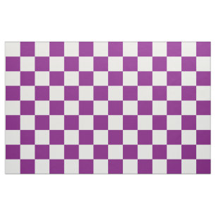 Tissu Pourpre Checkered