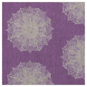 Tissu pourpre de motif de flocons de neige de