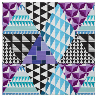 Tissu Pourpre de patchwork de diamant