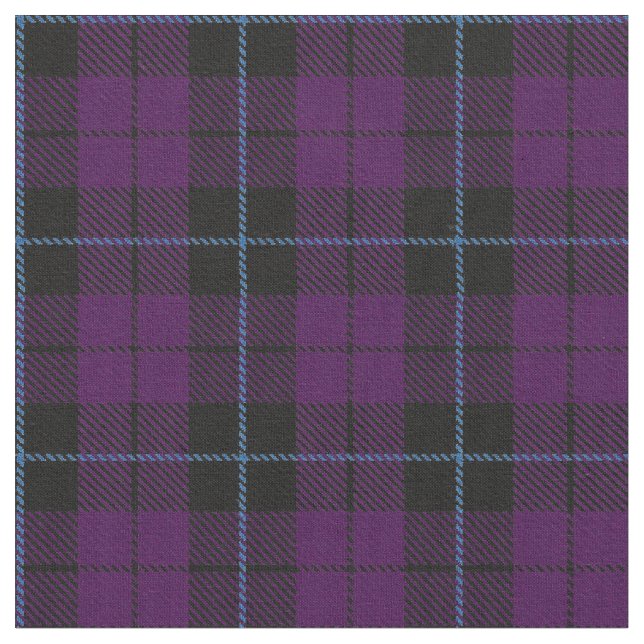 Tissu pourpre de plaid avec la copie de rayure (Fermer)