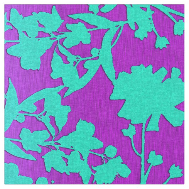 Tissu Pourpre et Aqua d'Andreya (Fermer)