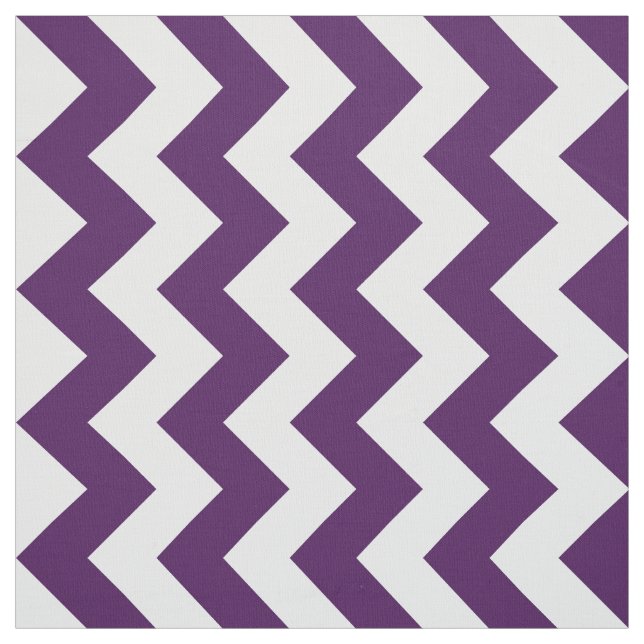 Tissu pourpre et blanc vertical de motif de zigzag (Échantillon)
