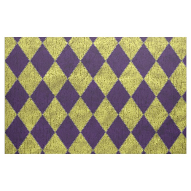 Tissu Pourpre et harlequin de farceur d'or (Fat Quarter)