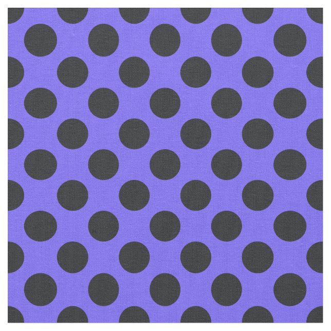 Tissu pourpre et noir de point de polka (Fermer)