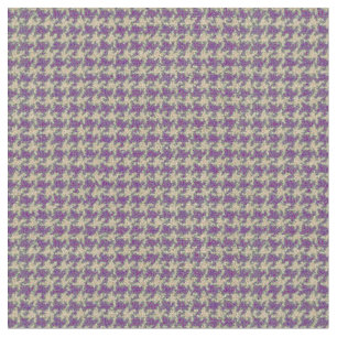 Tissu Pourpre, pourpre de prune, pied-de-poule