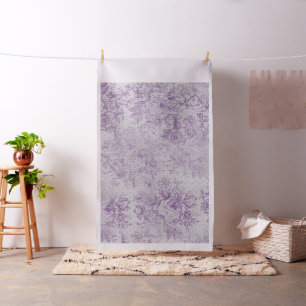 Tissu pourpre rustique, lavande chic et pâle minable