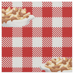 tissu poutine plaid