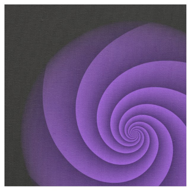 Tissu Power Spirals Fractal - violet + vos idées (Fermer)