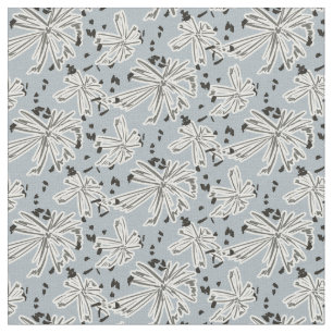 Tissu Prairie de pâquerettes - bleu