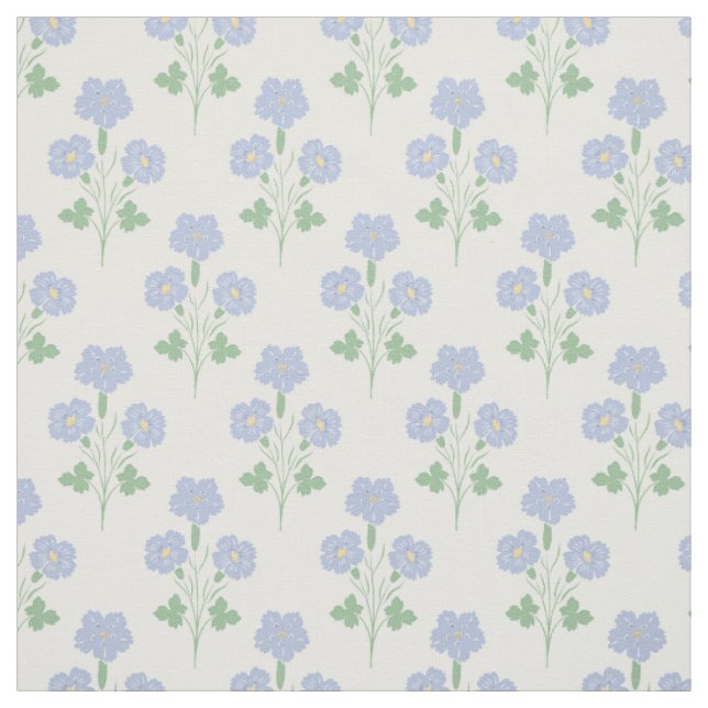 Tissu Prairie Pastel Fleurie Délicate Botanique (Échantillon)