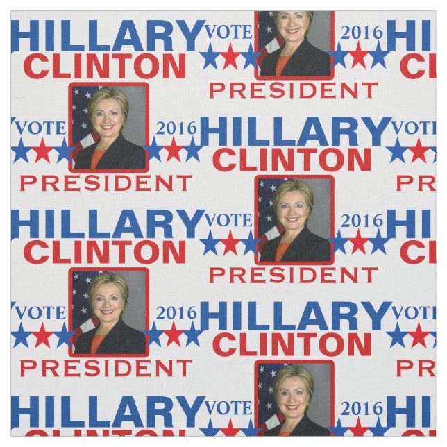 Tissu Président 2016 de Hillary Clinton (Échantillon)