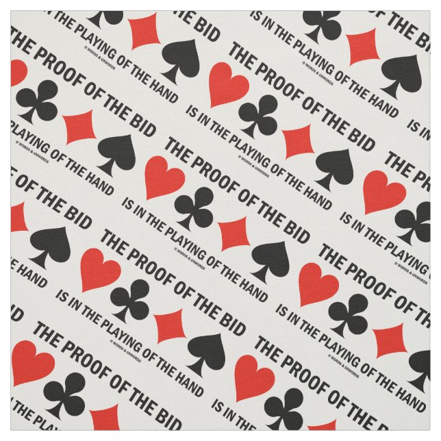 Tissu Preuve De L'Offre Joue De L'Humour Pont Main (Échantillon)