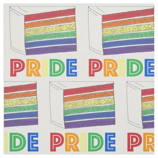 Tissu PRIDE Aimer Couche arc-en-ciel Mariage tranche de  (Échantillon)