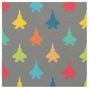Tissu Primaires Motifs colorés F-22 Raptor Fighter Jet