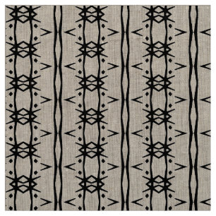 Tissu primitif de motif de barbelé