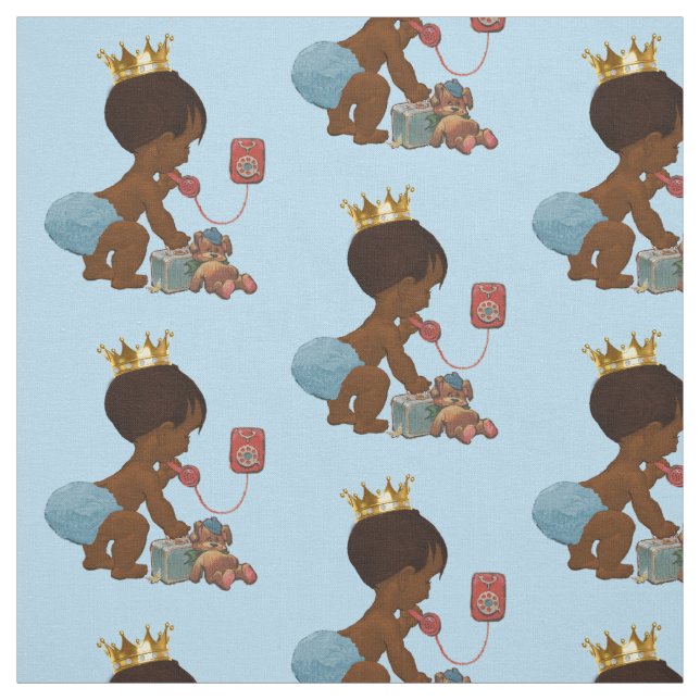 Tissu Prince ethnique sur le téléphone Teddy Bear valise (Échantillon)