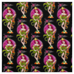 Tissu Princesse Dame Dragon Reine de Feu