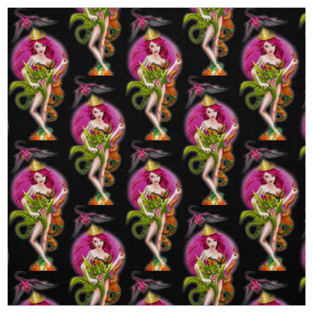 Tissu Princesse Dame Dragon Reine de Feu (Échantillon)