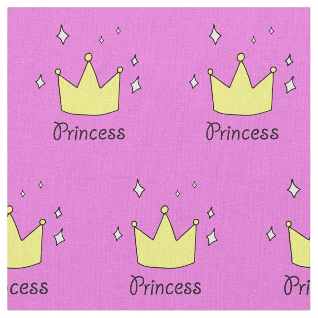 Tissu Princesse rose d'or. Bébé mignon (Fermer)