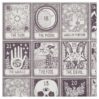 tissu principal arcana tarot plum