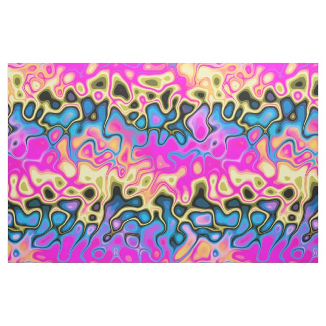 Tissu processeur de graffiti, flammes de patinage de cmy (Fat Quarter)