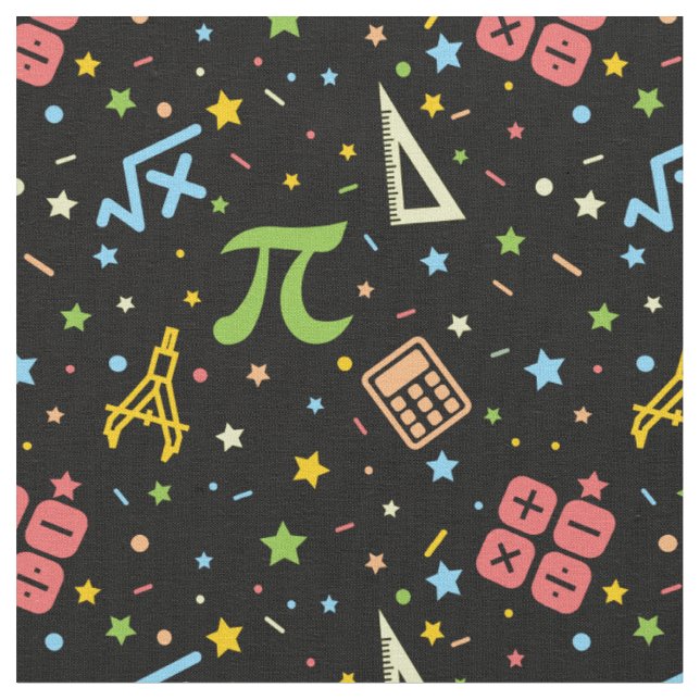 Tissu Professeur de mathématiques - Symboles mathématiqu (Fermer)