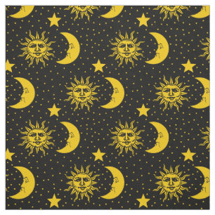 Tissu Profil sous convention astérisque vintage de lune