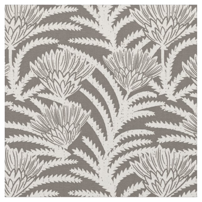 Tissu Protea bohème gris (Fermer)