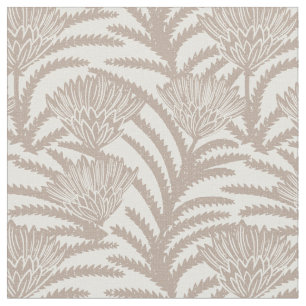 Tissu Protea grandes fleurs édition désert
