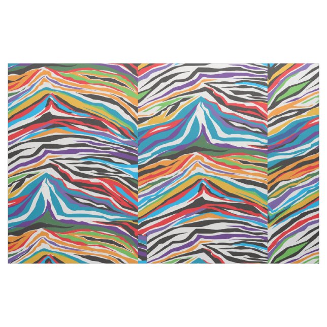 Tissu Psychédélique rétro (Fat Quarter)