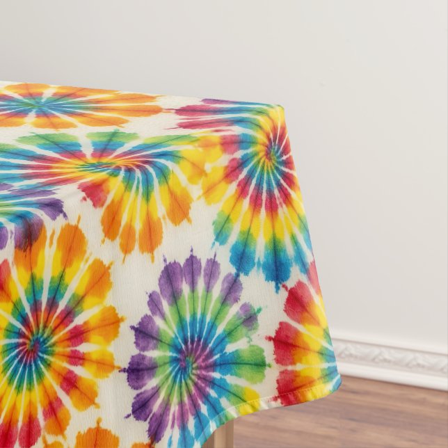 Tissu psychedelique Tie Dye | Nappes de table rétr (In Situ)