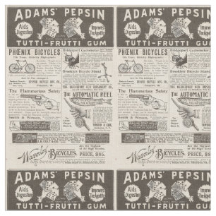 Tissu Publicités anciennes de 1895