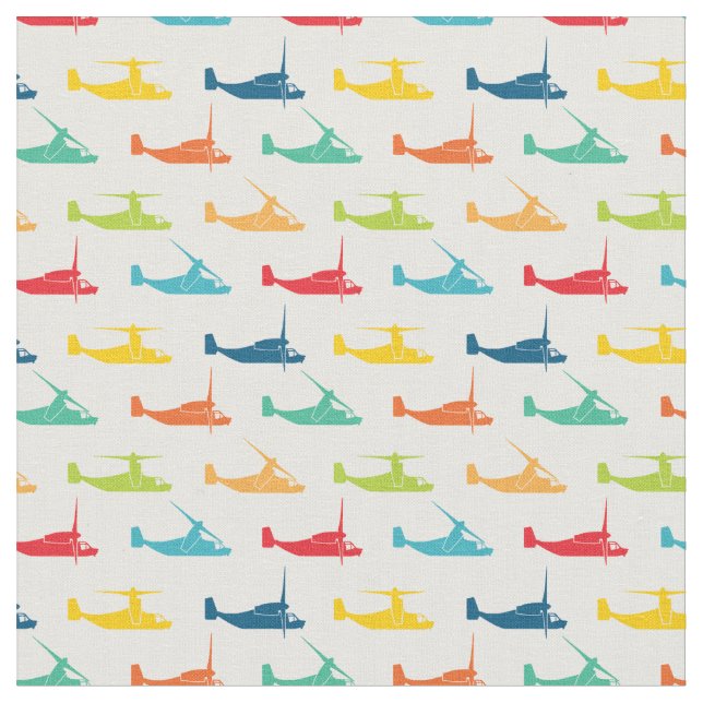 Tissu Punchy Primaries V-22 Osprey Motif (Fermer)