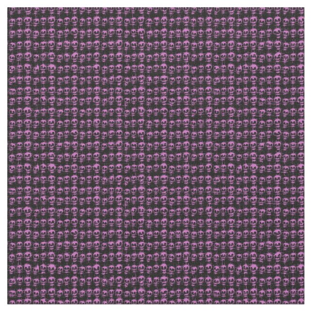 Tissu Puntas calaveras rosas. (Fermer)